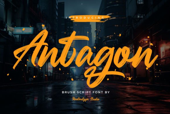 Antagon: Elegant Handwritten Font with Delicate Swashes