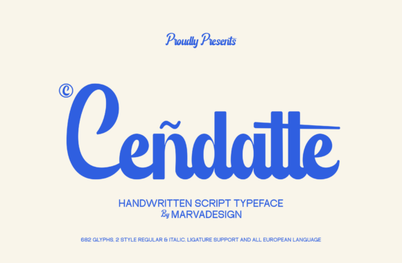 Cendatte: A Bold, Friendly Handwritten Font