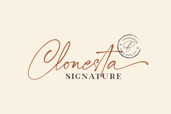 Clonesta Signature: The Organic Handwritten Font That Feels Like a Real Signature