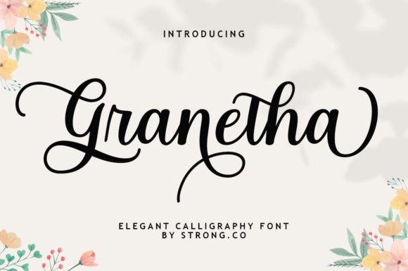 Granetha: A Handwritten Font for Warm, Whimsical Design