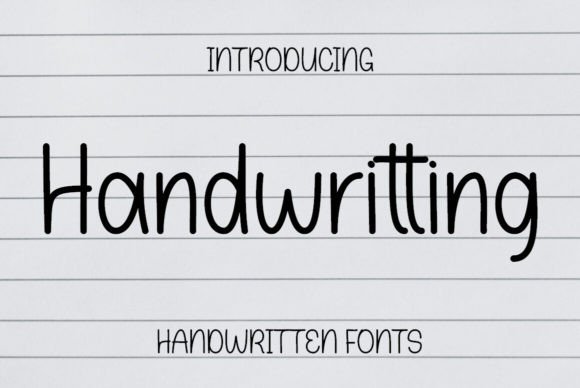Handwritting: A Friendly Handwritten Font for Designers and Creators