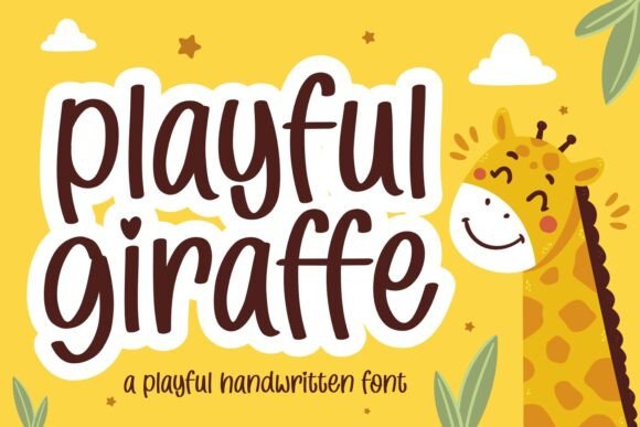 Playful Giraffe: A Whimsical Handwritten Font