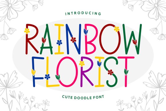 Rainbow Florist: A Handwritten Font That Brings Summer Craft Projects to Life