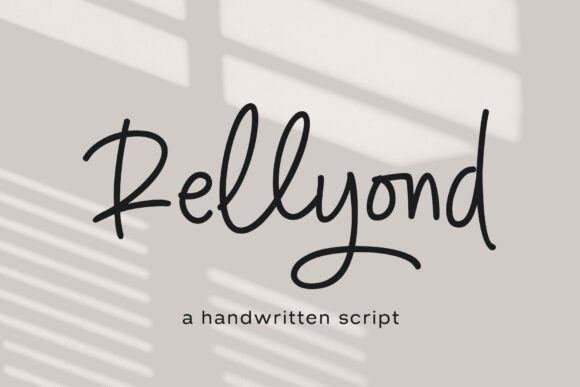 Rellyond: A Handwritten Script Font for Modern Design Projects