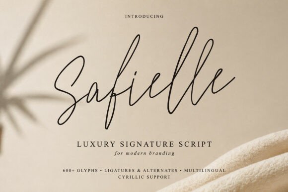 Safielle: A Modern Luxury Script for Refined Visual Identity
