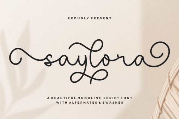 Saylora: A Light Handwritten Font with Luxury Impact