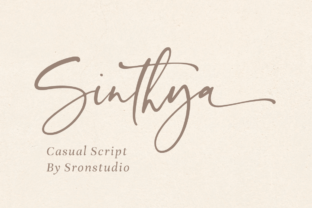 Sinthya: A Natural Handwritten Font