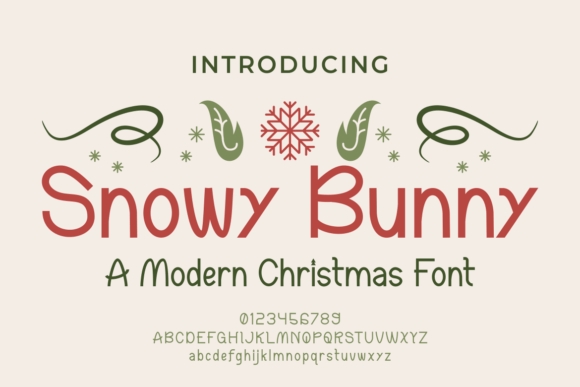 Snowy Bunny: A Festive Handwritten Font